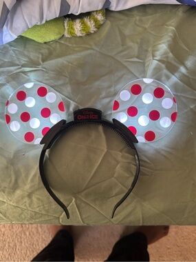 Disney Light-Up Polka Dot Mouse Ears Headband - Red & White